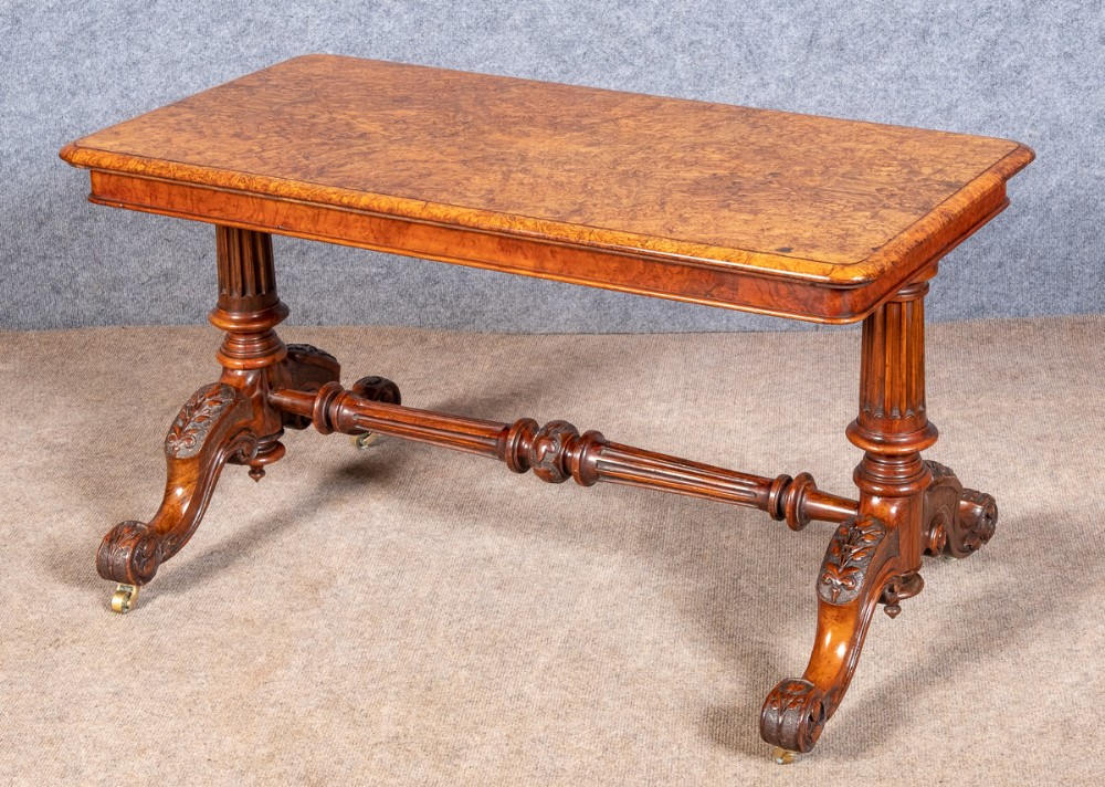 Stunning Victorian Burr Walnut Coffee Table
