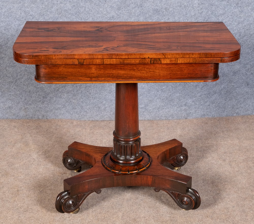 Good Quality Rosewood Card Table
