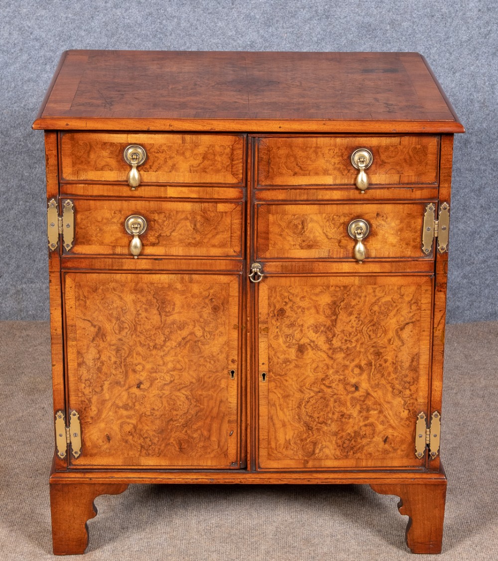 Small 18th C.  Walnut Bedside Cabinet