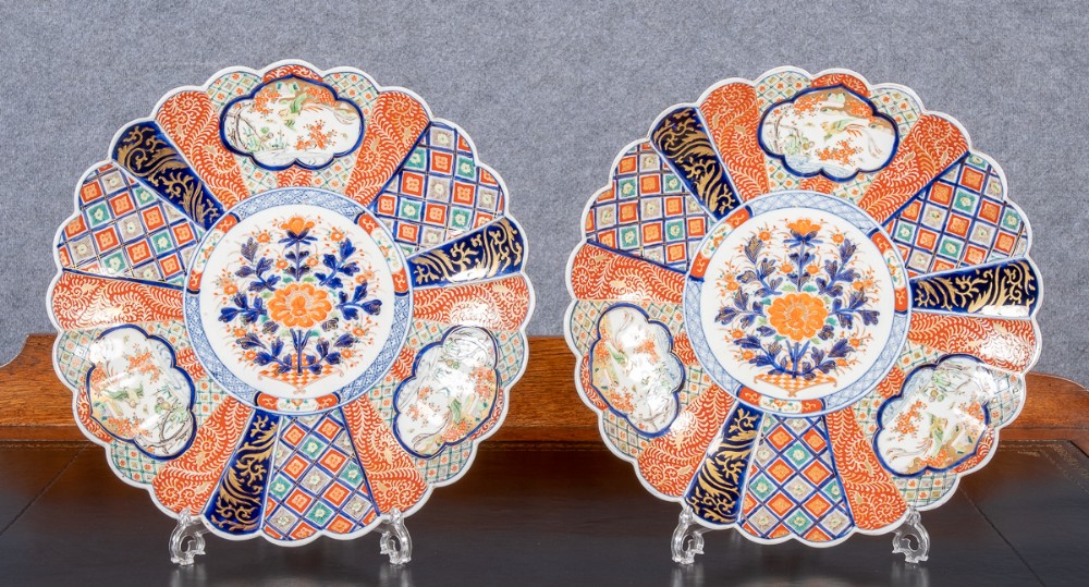 Good Pair of 18'' Imari Chargers