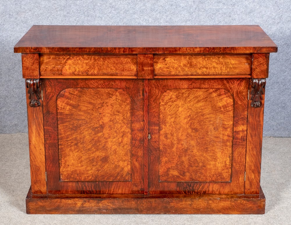 Victorian Burr Walnut Sideboard
