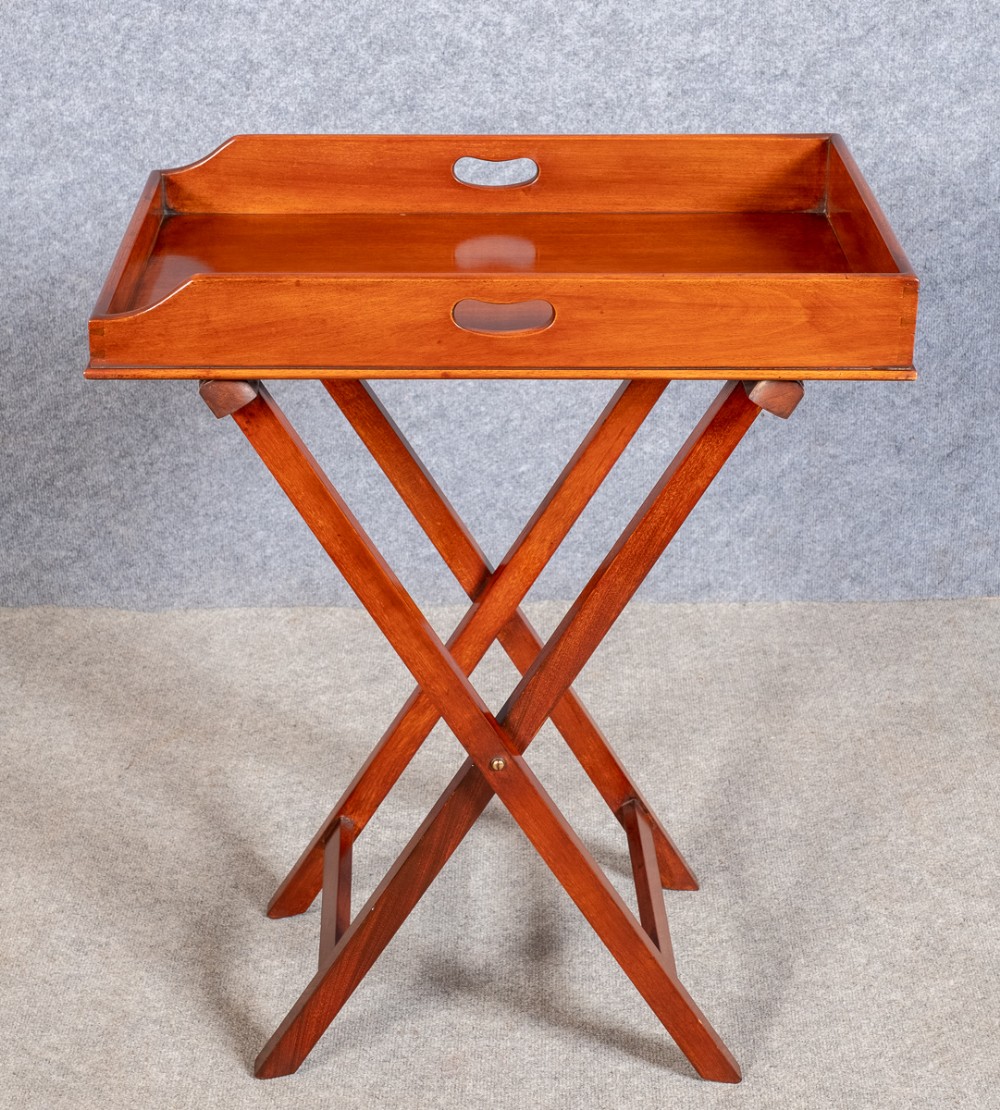 Good Quality Antique Butlers Tray on Stand
