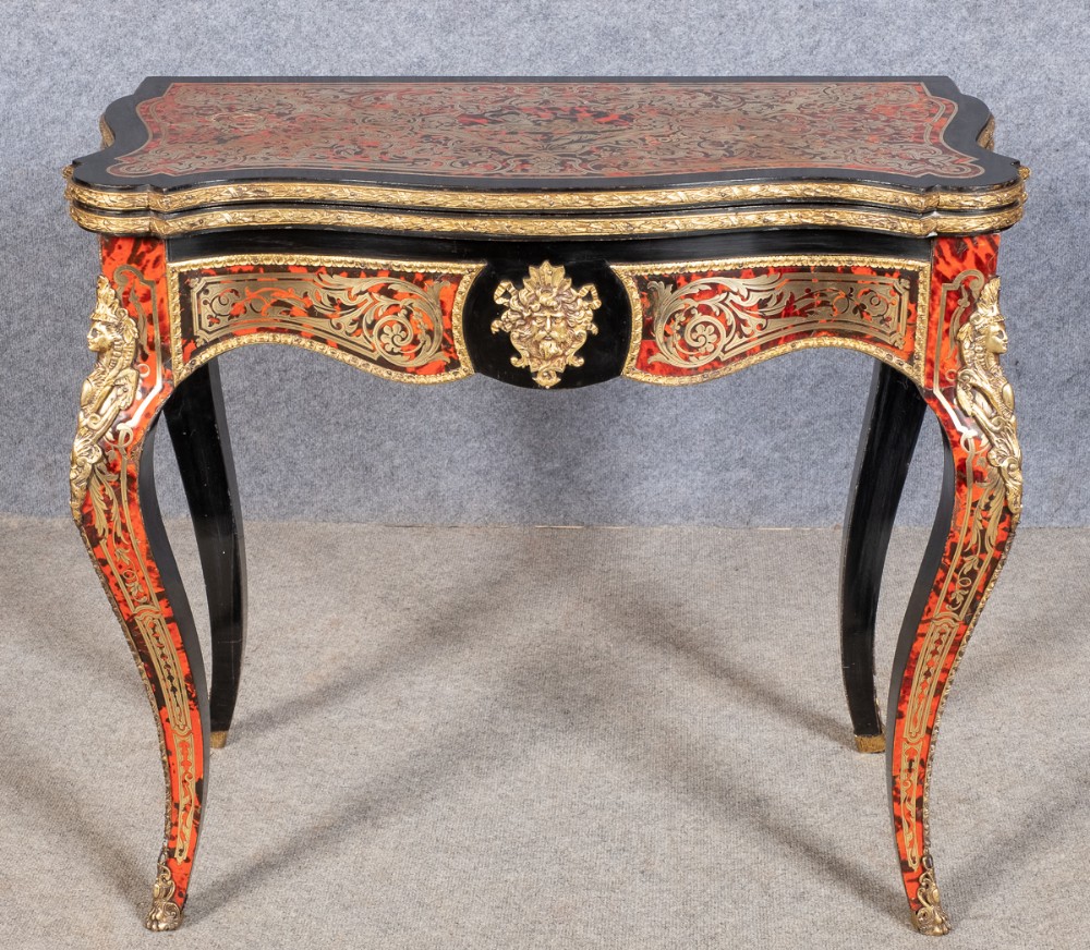 Very Good Boulle Card Table