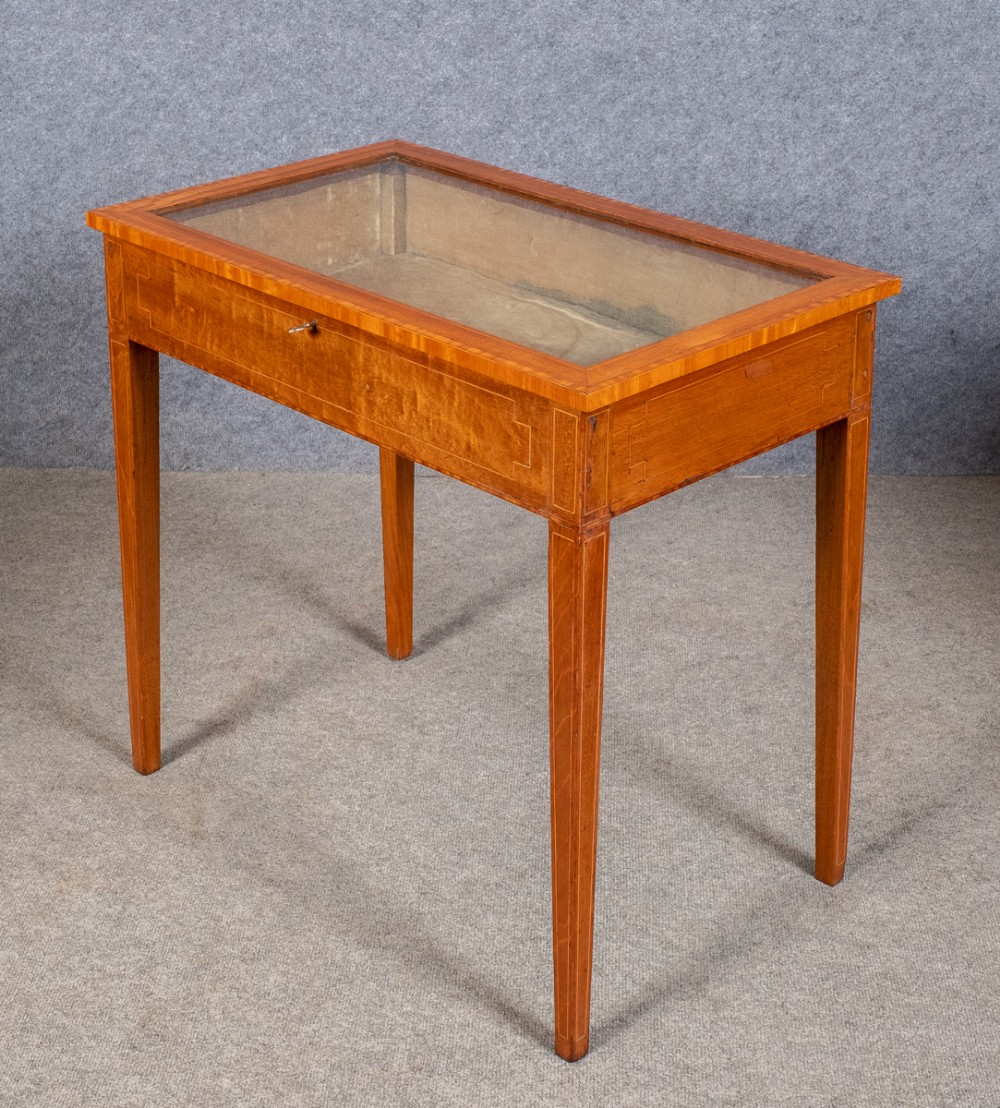 Edwardian Mahogany & Inlaid Bijouterie Table