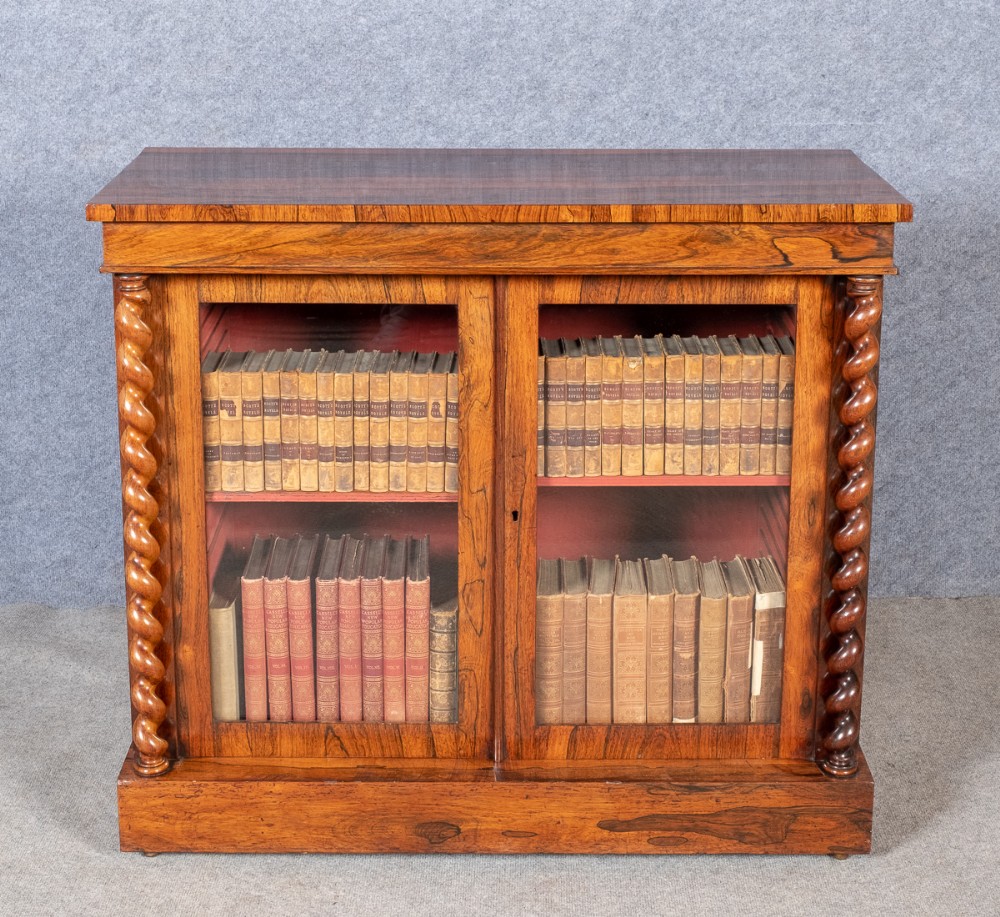 Early Victorian Rosewood Dwarf Bookcase
