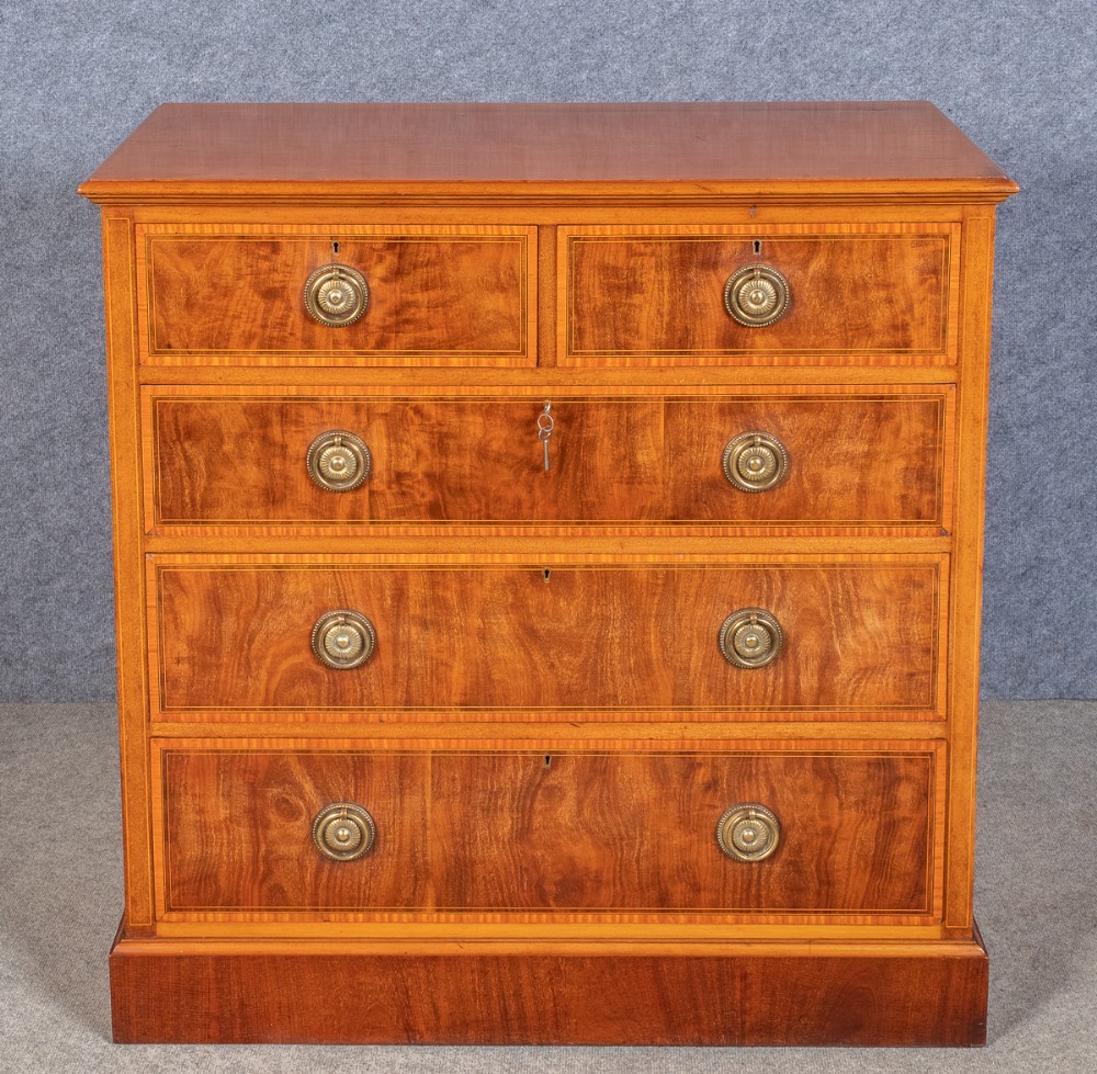 Good Quality Edwardian Inlaid Chest of Drawers
