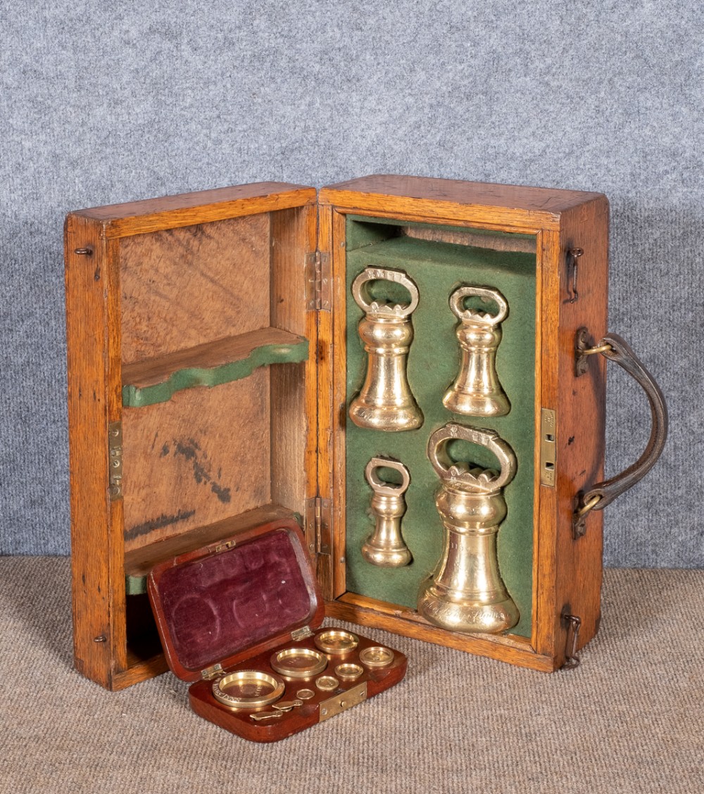 Cased Set of Norfolk County Weights & Measures Weights