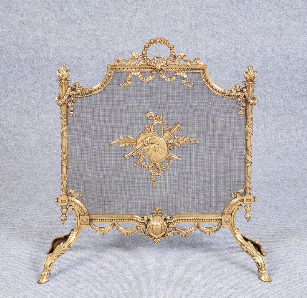 Good Quality Cast Brass Fire Guard Screen