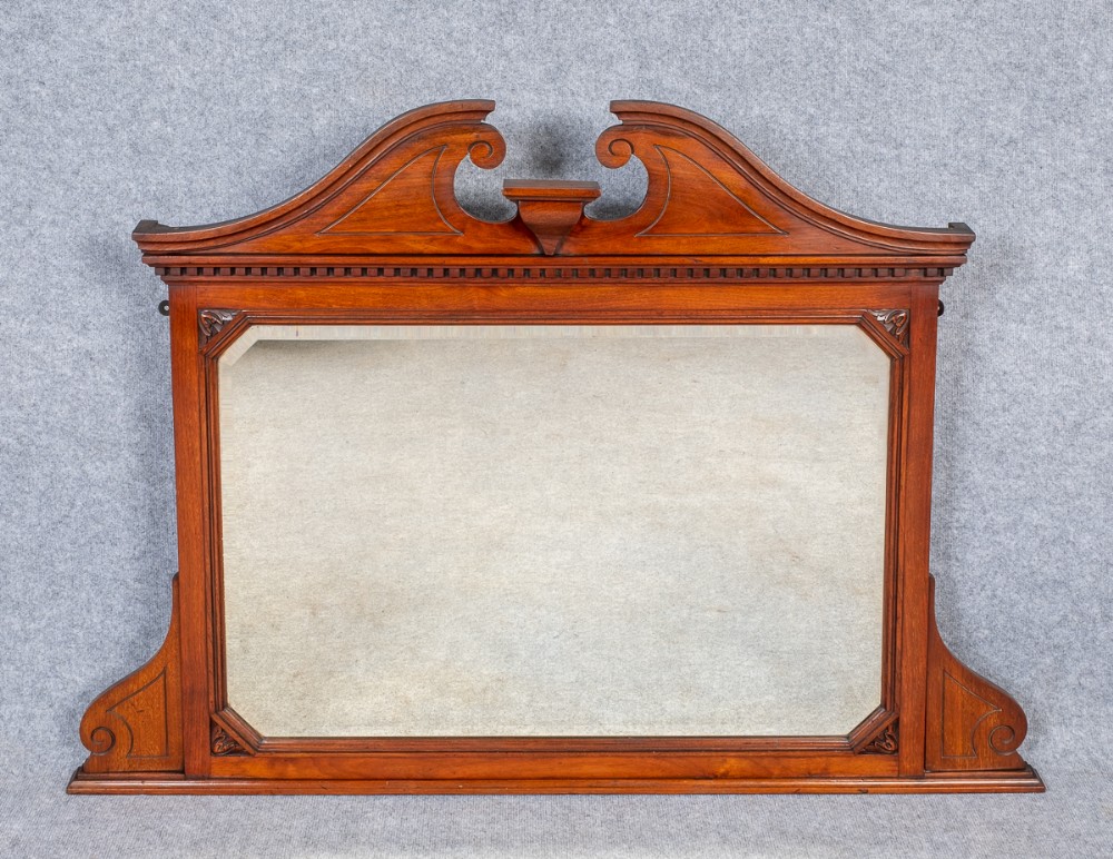 Good Mahogany Overmantel Mirror
