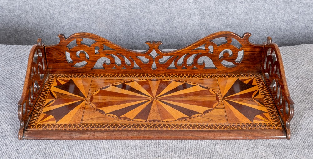 Specimen Wood Book Tray att. Ralph Turnbull of Jamaica