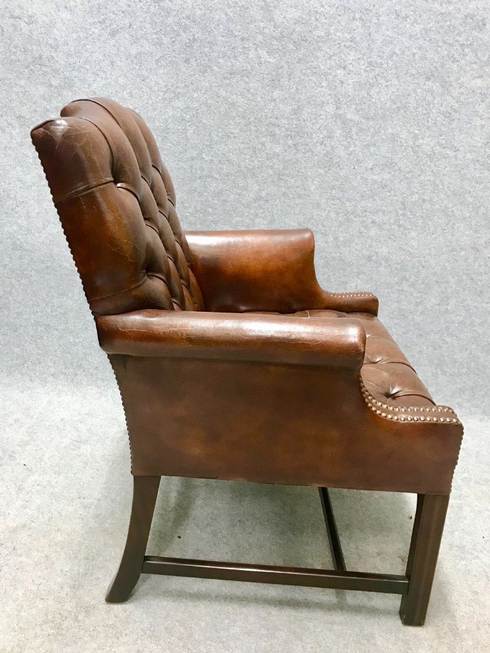 Gainsborough Style Leather Library Desk Chair View III