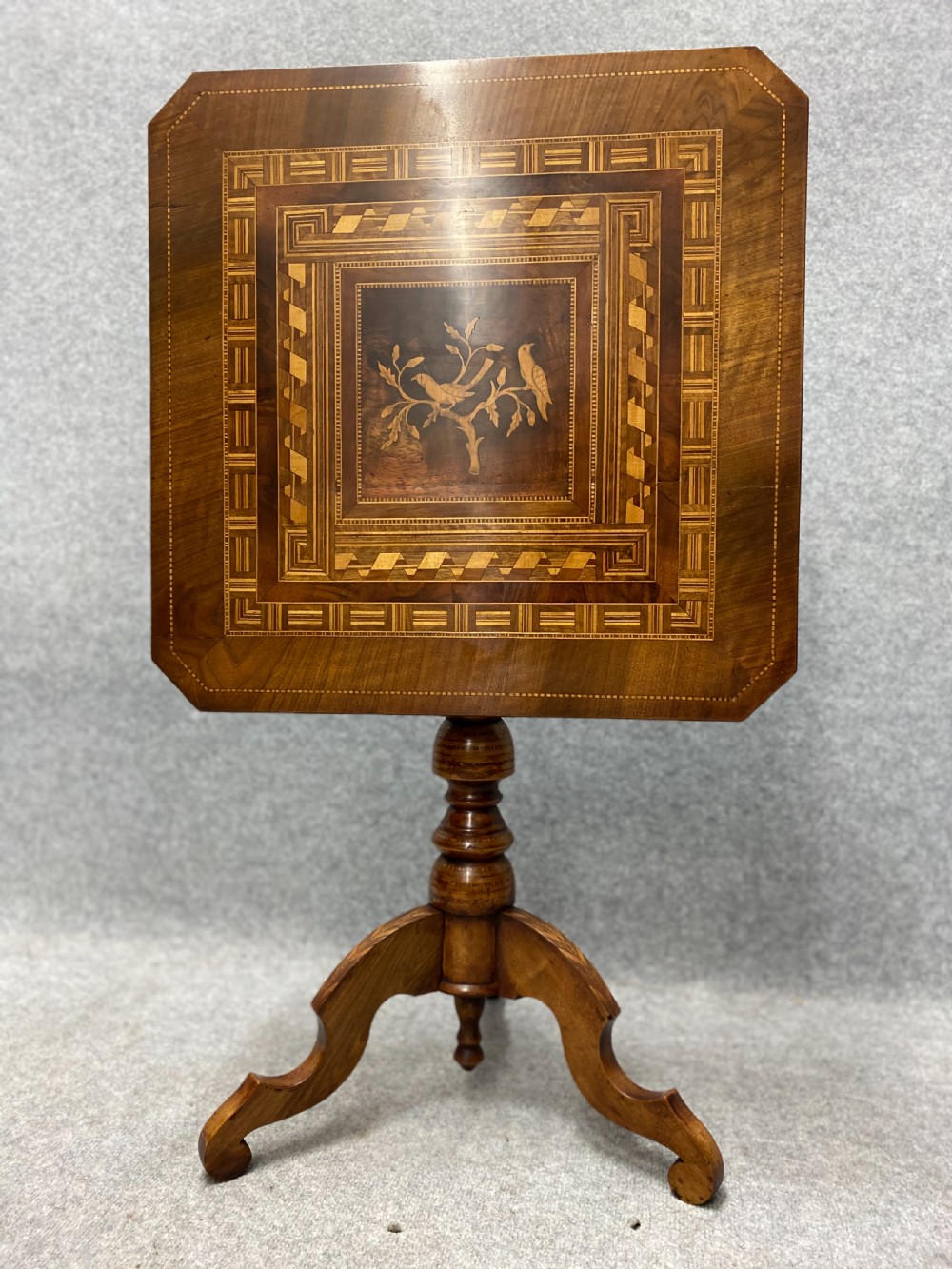 Tilt Top Inlaid Sorrento Occasional Table