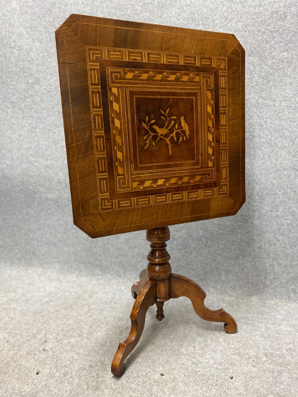 Tilt Top Inlaid Sorrento Occasional Table View III