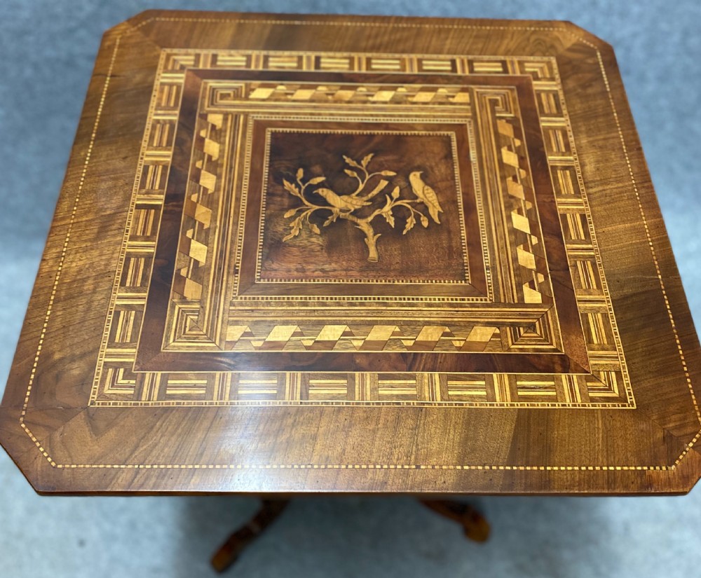 Tilt Top Inlaid Sorrento Occasional Table View VIII