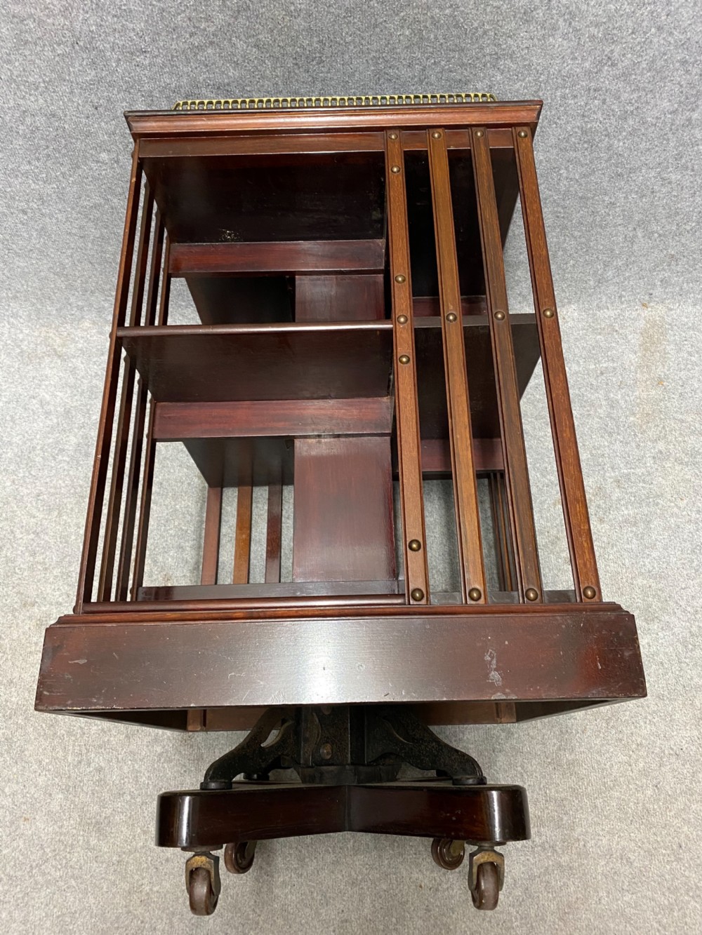 Edwardian Maple & Co. Revolving Mahogany Bookcase View VI