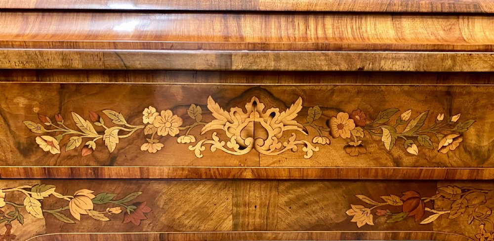 Stunning Pair of Marquetry Inlaid Side Cabinets View III
