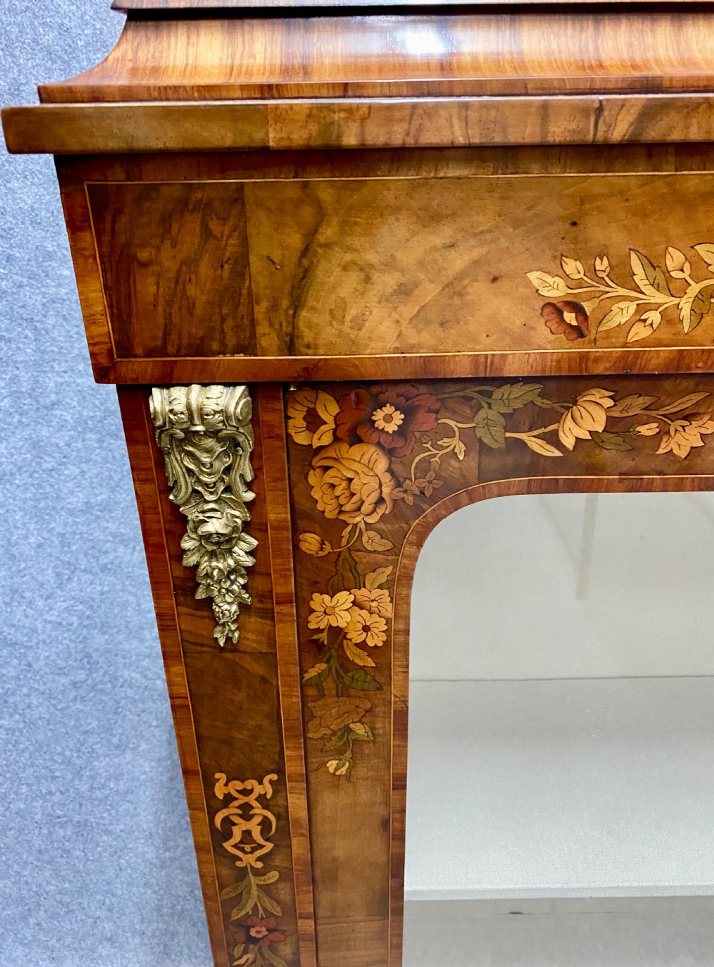 Stunning Pair of Marquetry Inlaid Side Cabinets View V