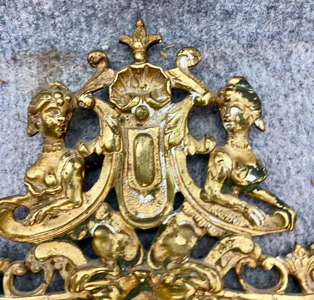 Pair of Cast Brass Girandoles Mirrors View III