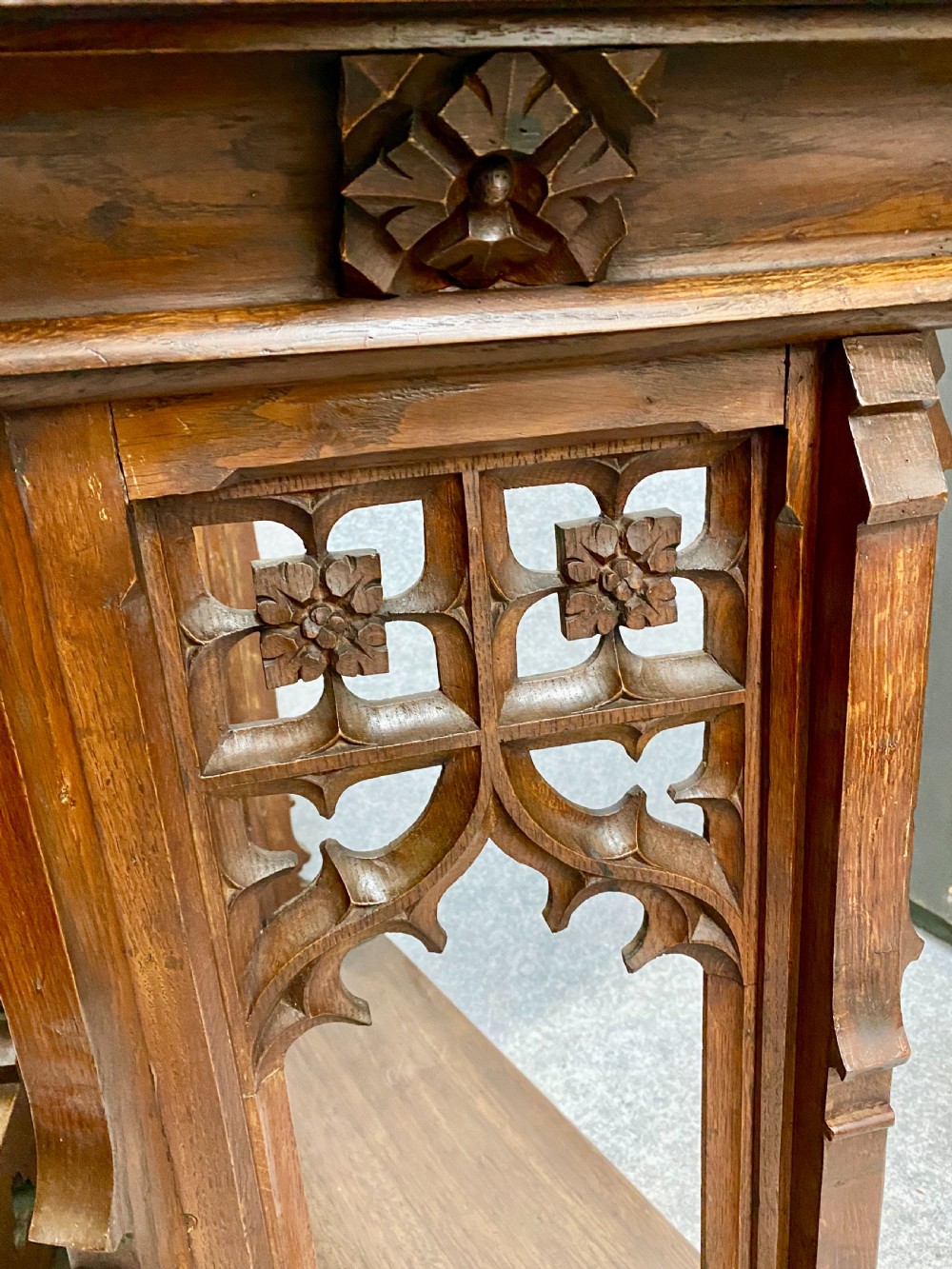 Gothic Oak Pulpit Lectern View IX
