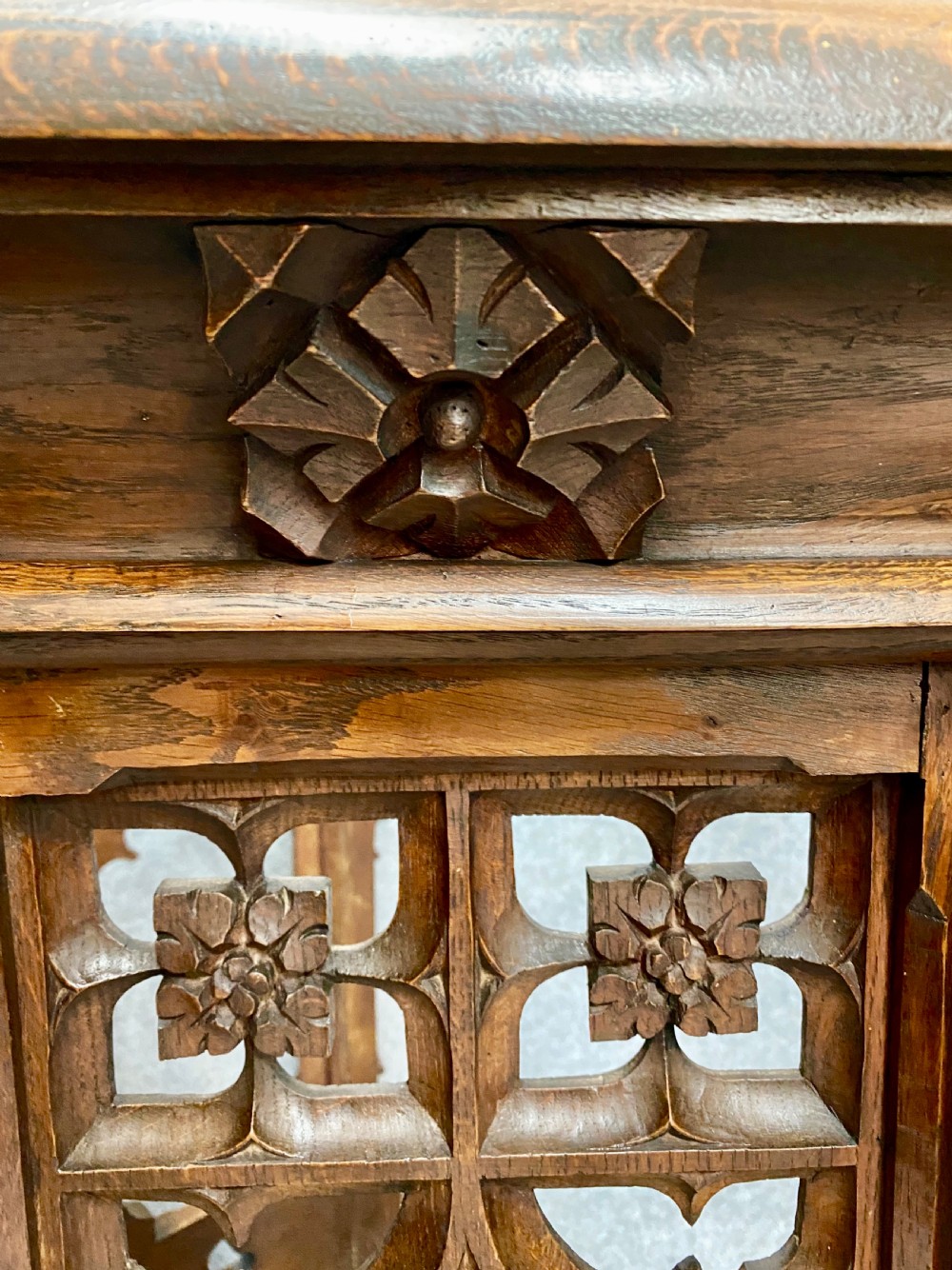 Gothic Oak Pulpit Lectern View X