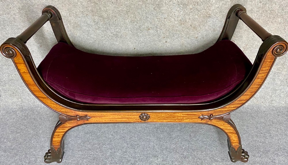 Anglo Indian Padouk & Satinwood Window Seat View IX