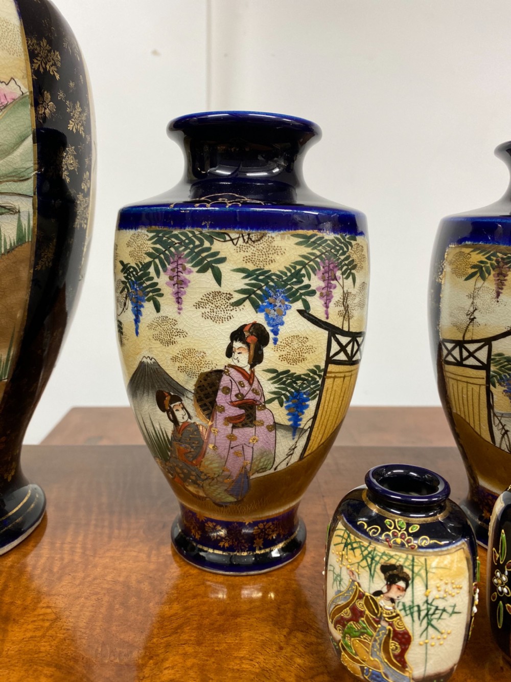 3 Pairs of Japanese Satsuma Vases View V