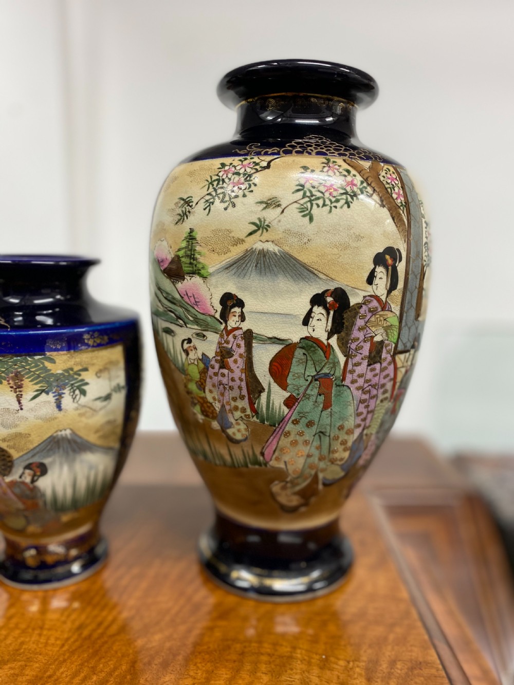 3 Pairs of Japanese Satsuma Vases View VI