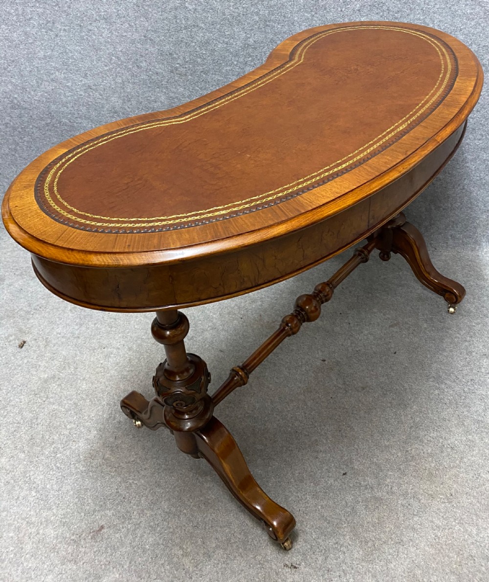 Walnut Kidney Shaped Writing Table View VII