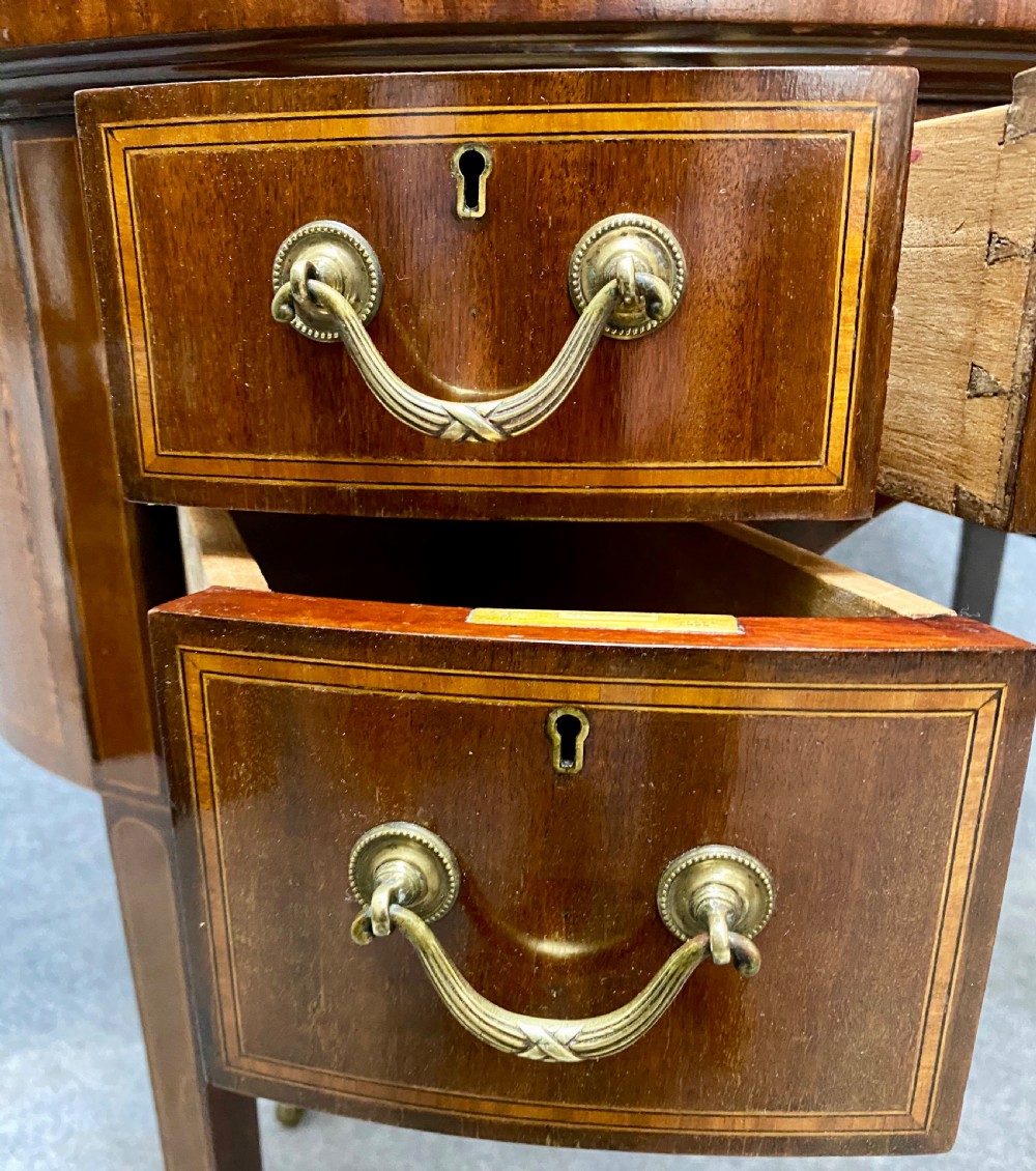 Unusual Edwardian Inlaid Mahogany Dressing Table View V