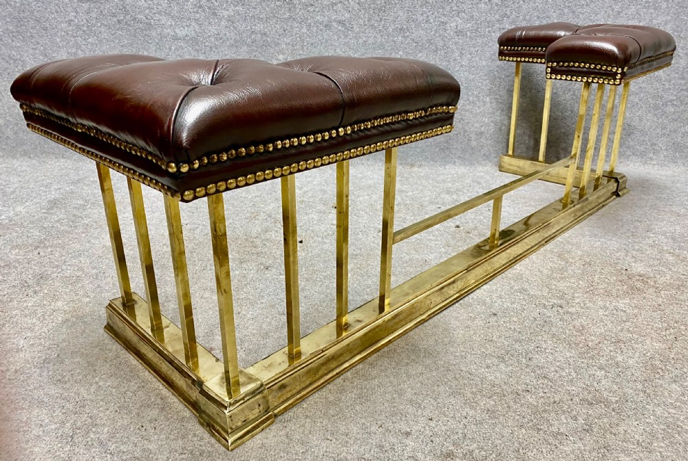 Victorian Brass and Leather Club Fender View V