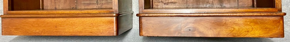 Pair of Victorian Mahogany Open Bookcases View IX