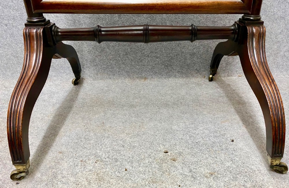 19th.Century Mahogany Cheval Mirror View III