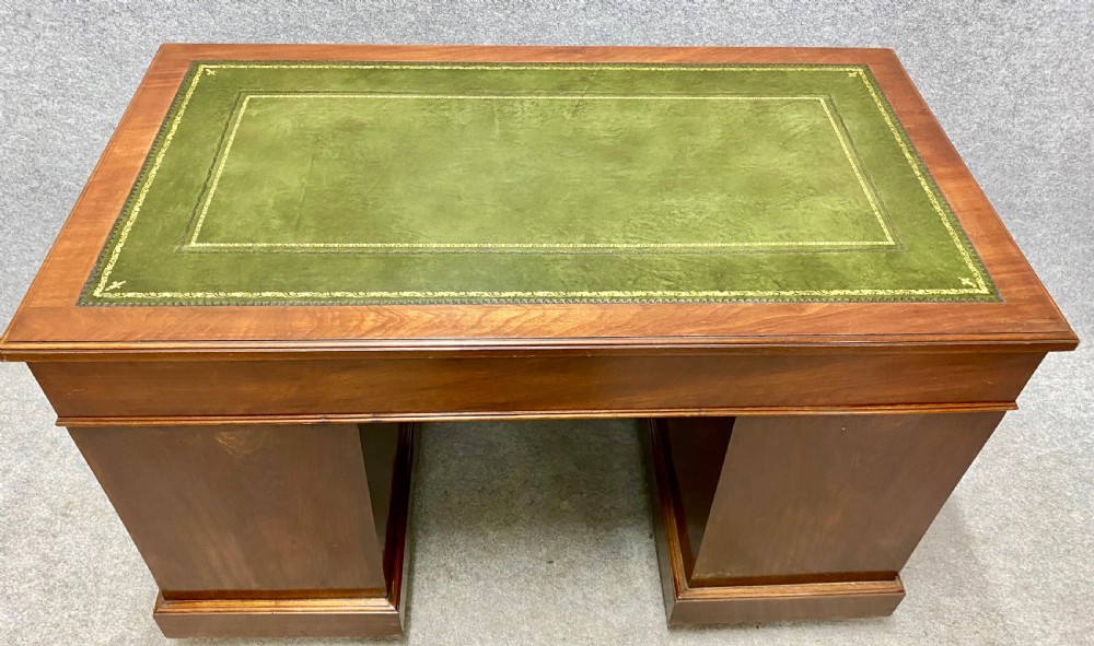  Victorian Walnut Pedestal Desk View VI