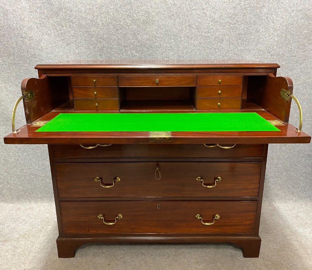 George III Mahogany Secretaire Chest of Drawers