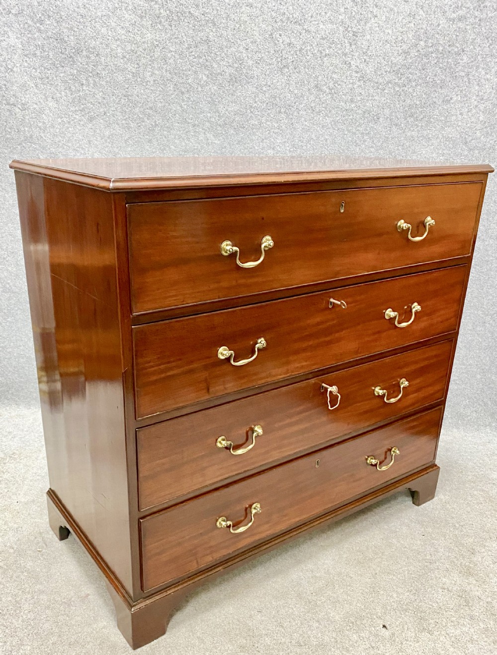 George III Mahogany Secretaire Chest of Drawers View IX