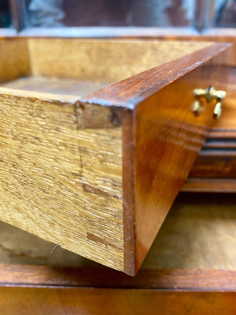 George III Mahogany Secretaire Bookcase View IV