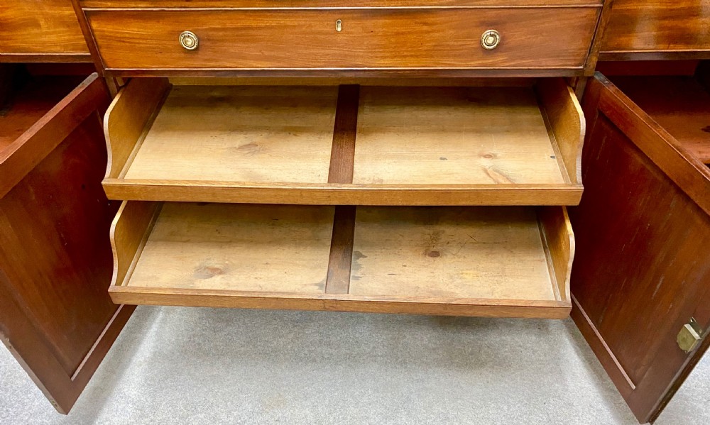 George III Mahogany Secretaire Bookcase View VI