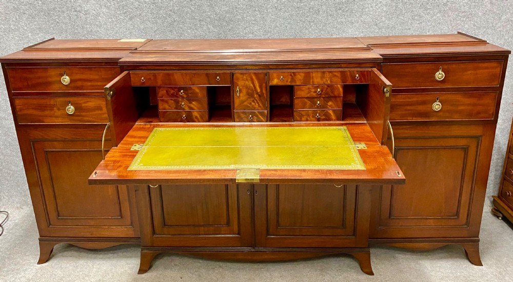 George III Mahogany Secretaire Bookcase View XI