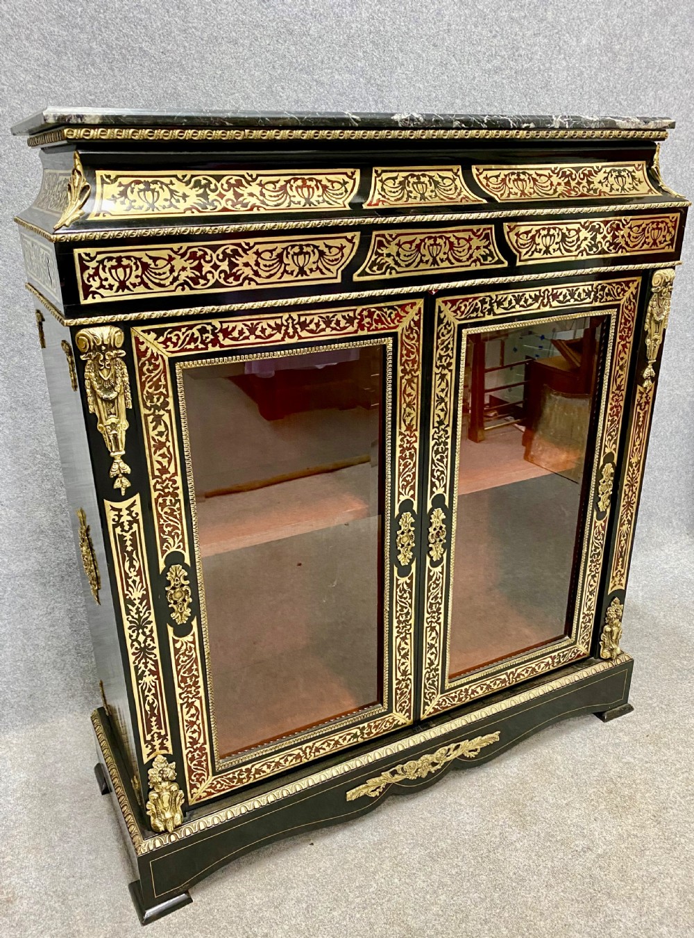 Napoleon III Style Boulle Side Cabinet View II