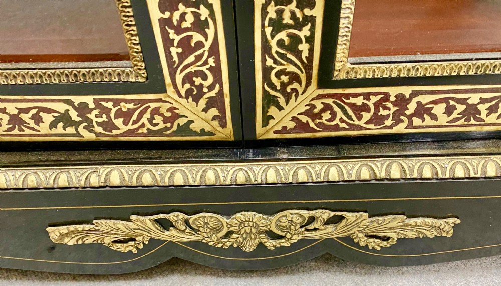 Napoleon III Style Boulle Side Cabinet View VIII