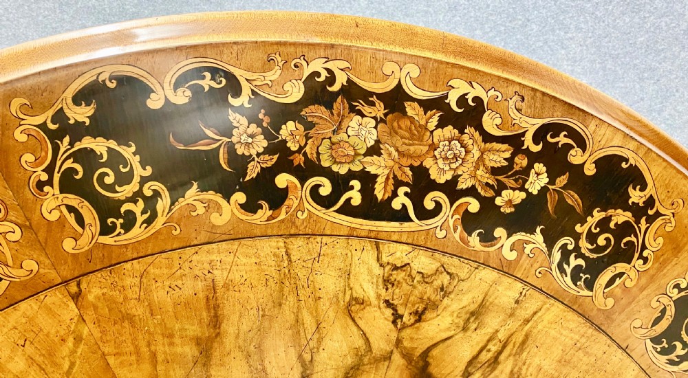 Victorian Marquetry Centre or Dining Table View II