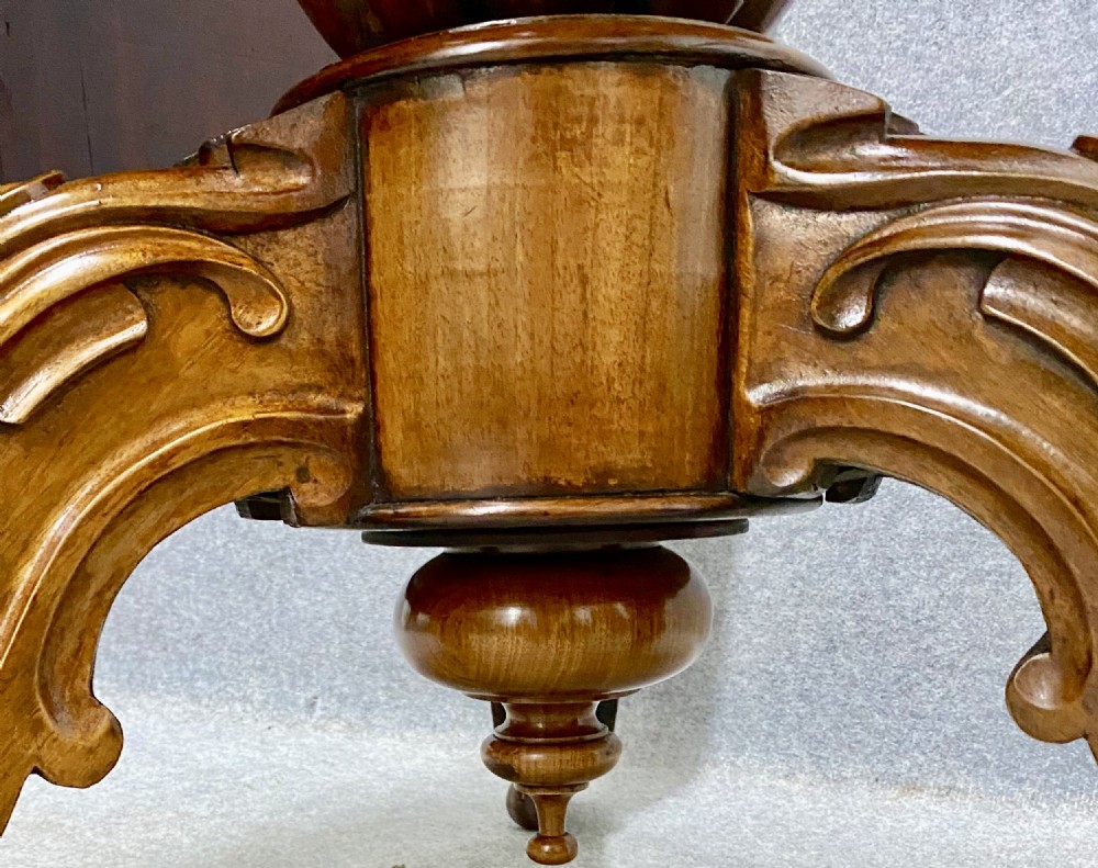 Victorian Marquetry Centre or Dining Table View X