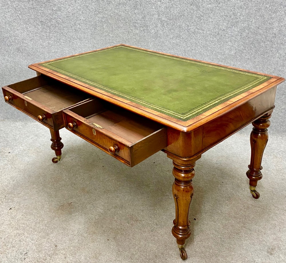 Large Double Sided Mahogany Writing Table View II