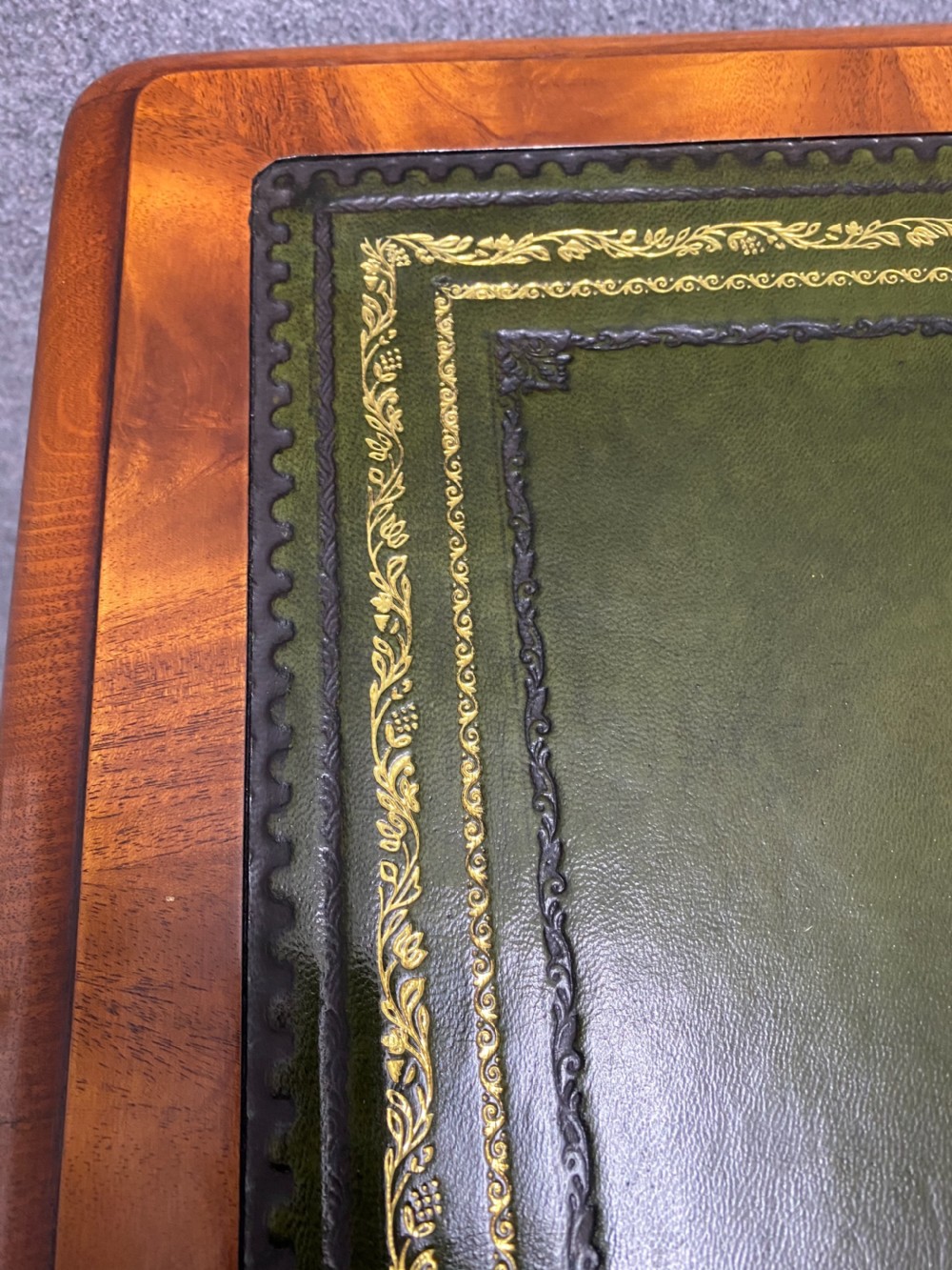 Large Double Sided Mahogany Writing Table View VIII