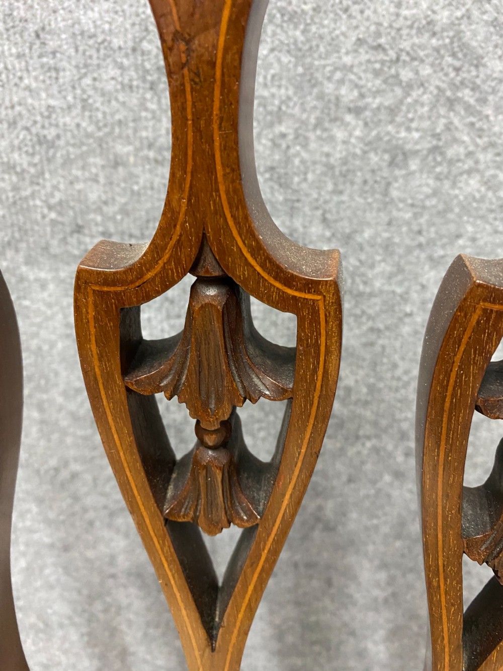 Edwardian Sheraton Revival Inlaid Music Chair View V