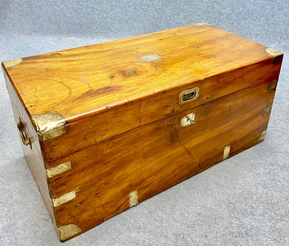 Anglo- Indian Campaign Camphor Wood Trunk View V