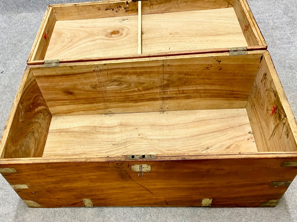 Anglo- Indian Campaign Camphor Wood Trunk View VIII