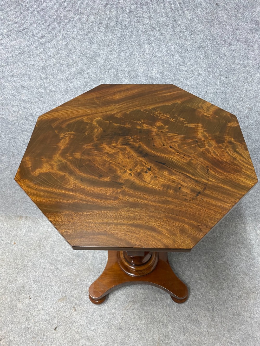 Antique Figured Mahogany Occasional Table View III