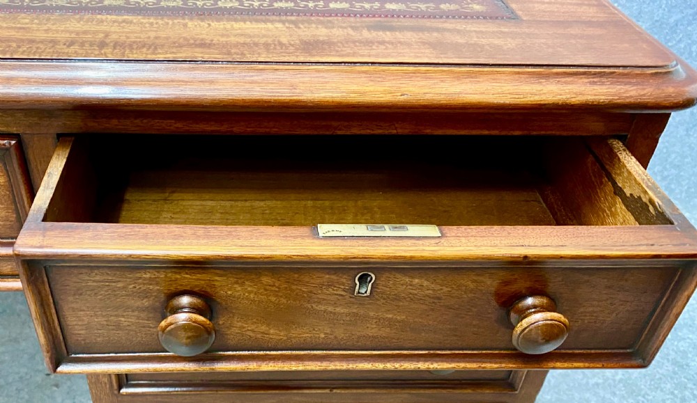 Good Quality Antique Mahogany Partners Desk View IV
