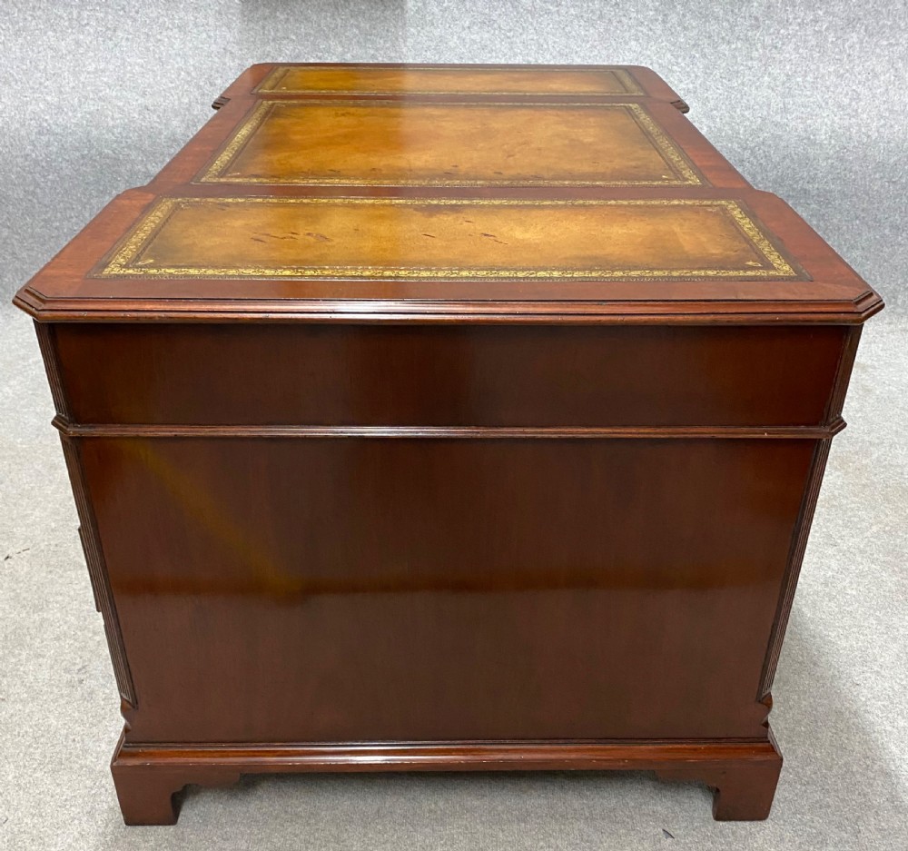 Edwardian Mahogany Partners Desk View X